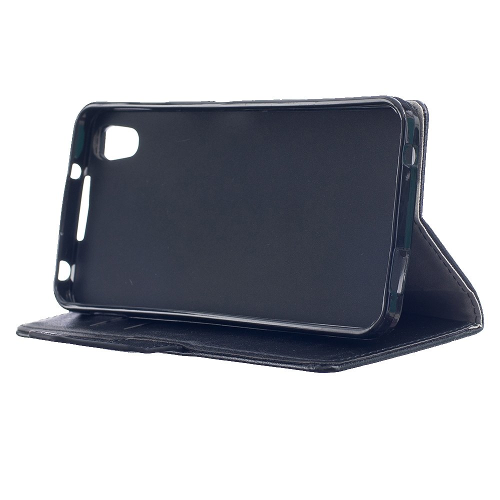 Shop4 blackberry dtek50 hoesje wallet case cabello zwart ...