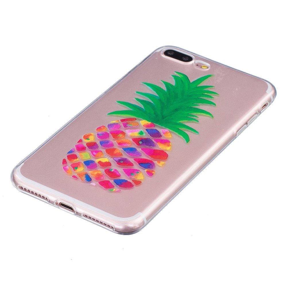 Monet was calcium Shop4 - iPhone 7 Plus Hoesje - Zachte Back Case Gekleurde Ananas  Transparant | Shop4hoesjes